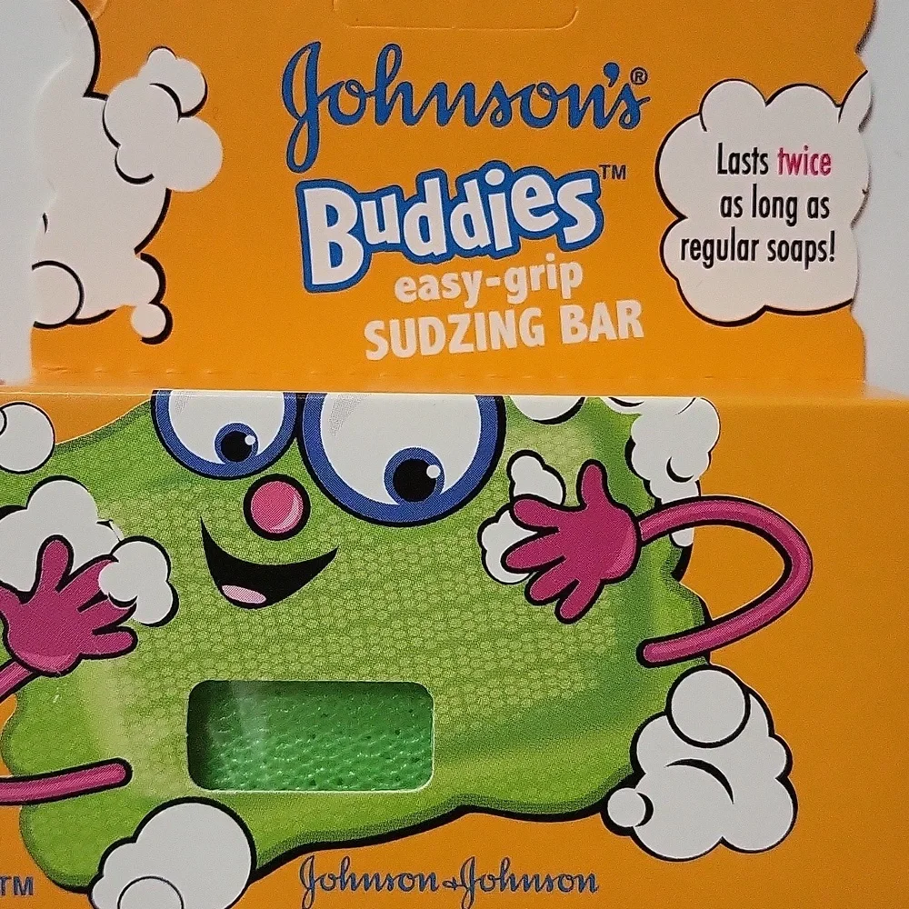 Johnson's Buddies Easy Grip Sudzing Soap 2.45 Ounce Bar